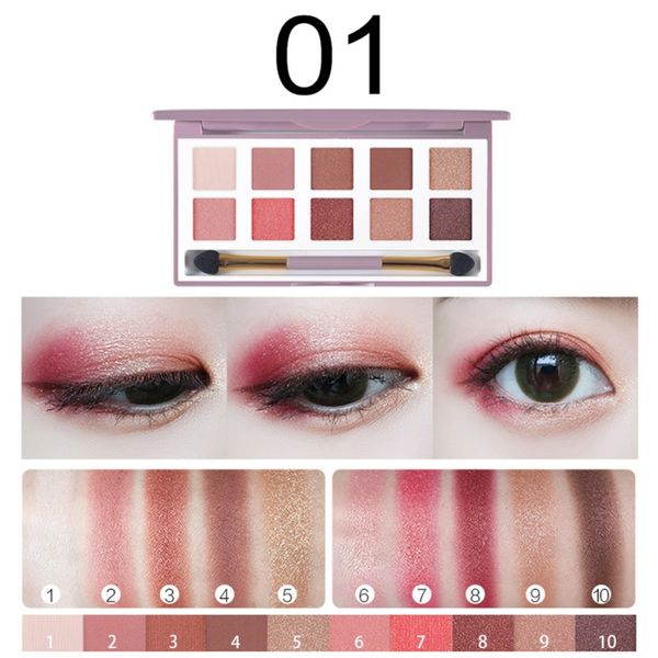 

eyeshadow palette makeup cosmetics diamond glitter 10 color nude creamy pigmented professional mini shadow kit dropshipping