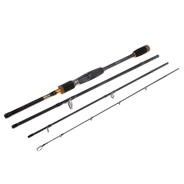 

carbon fiber fishing rod travel spinning lure rod 4pc saltwater pole 7-10ft
