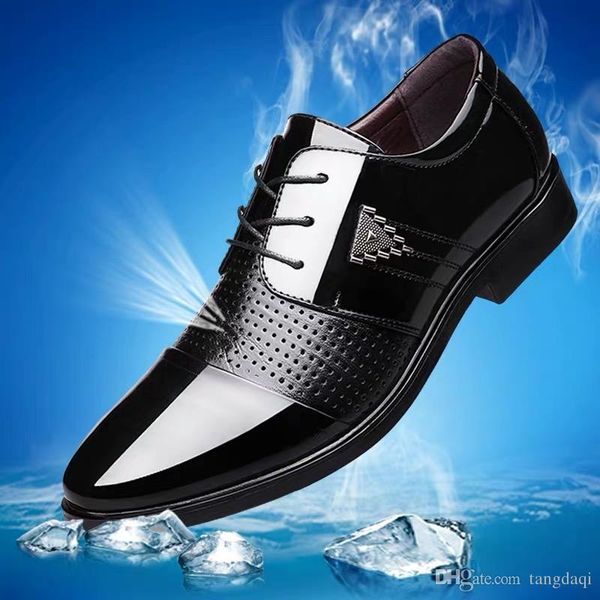 

men's shoes spring 2019 new men's business dress casual shoes men british youth pointed black shoes men