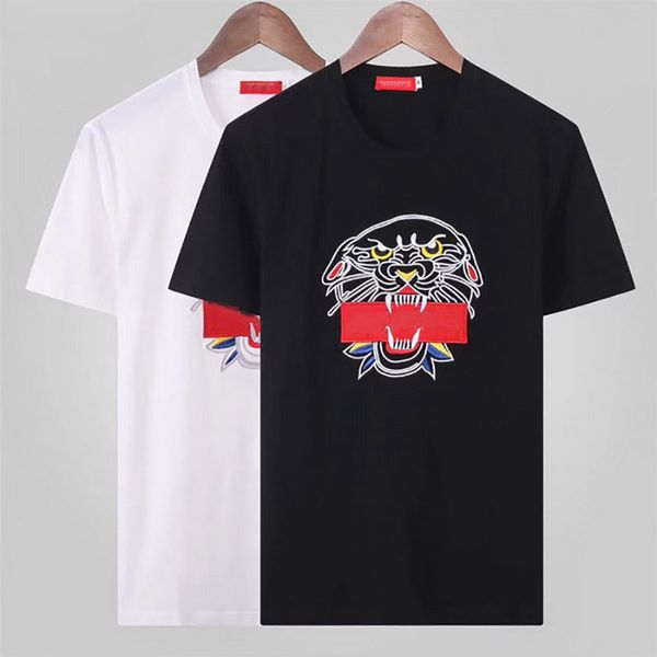 

designer men's t-shirts fashion letter print mens brand casual t shirts breathable men crew neck tees 4 styles size m-3xl-2, White;black