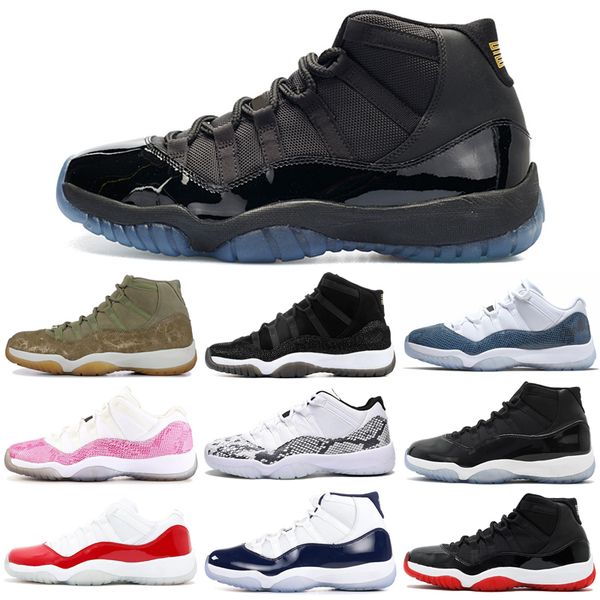 

basketball shoes 11 11s snakeskin cap and gown concord platinum tint closing ceremony women mens trainer sports sneakers 5.5-13