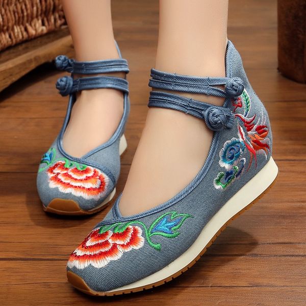 

women shoes tide printed flowers comfortable flats women's casual shoes, Black