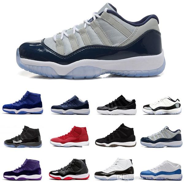 

11 11s platinum tint midnight navy men basketball shoes gym red bred closing ceremony concord 45 cool grey mens sports sneakers