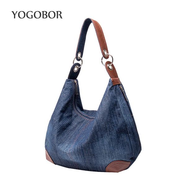 

new large luxury handbags women bag designer ladies hand bags big purses jean tote denim shoulder crossbody women hobos bag