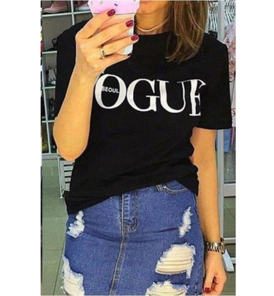 

женские рубашки женщины одежда мода коротким рукавом футболка женщины дамы top summer сыпучие повседневная рубашка vogue топы белый черный к, White