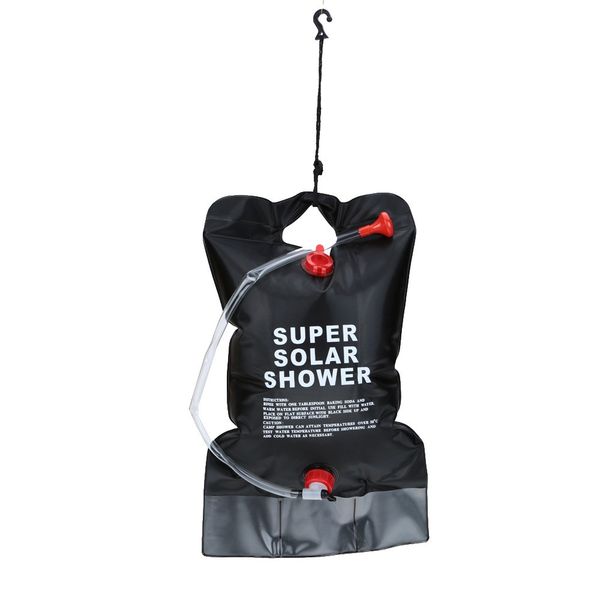 

10l solar energy heated camp shower bag outdoor camping hiking pvc water bag
