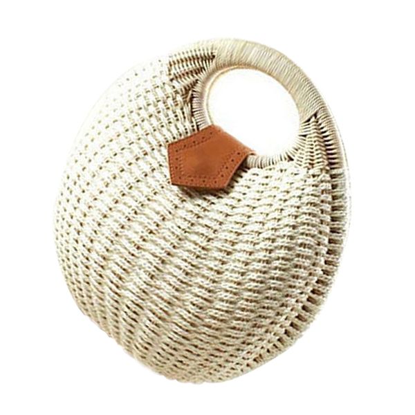 

snail's nest tote handbag summer beach bags woman straw bags women's handbag rattan bag