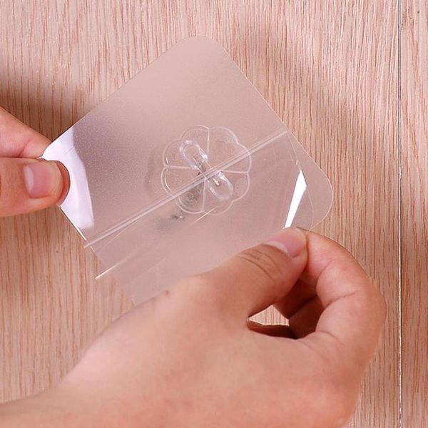 

50pcs strong transparent self adhesive door wall hangers suction cup sucker wall hooks hanger for kitchen bathroom accessories
