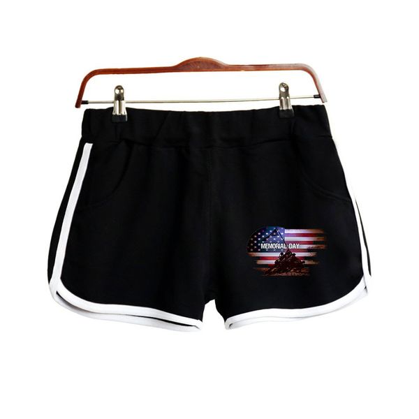 

2d memorial day new clothes print women clohtes 2019 casual harajuku ladies pop summer cool shorts k-pops plus, White;black