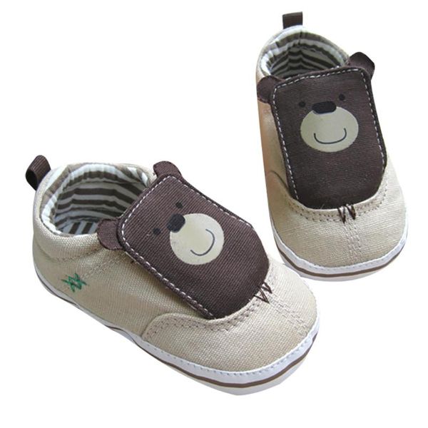

симпатичные новорожденные мальчики обувь мультфильм медведь мягкая подошва повседневная мальчики кроссовки малыш детская обувь первые ходунк