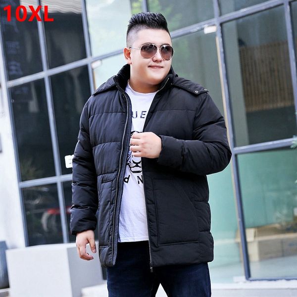 

new winter jacket big man plus size plus fertilizer to increase extra large size men's down jacket 5xl 6xl 4xl 3xl 7xl 8xl, Black