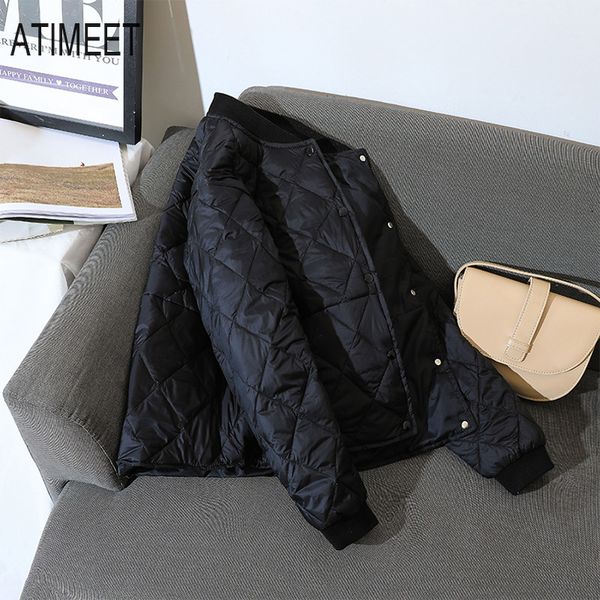 

2020 new women short down jacket white duck jackets winter warm coats female outwear, Black