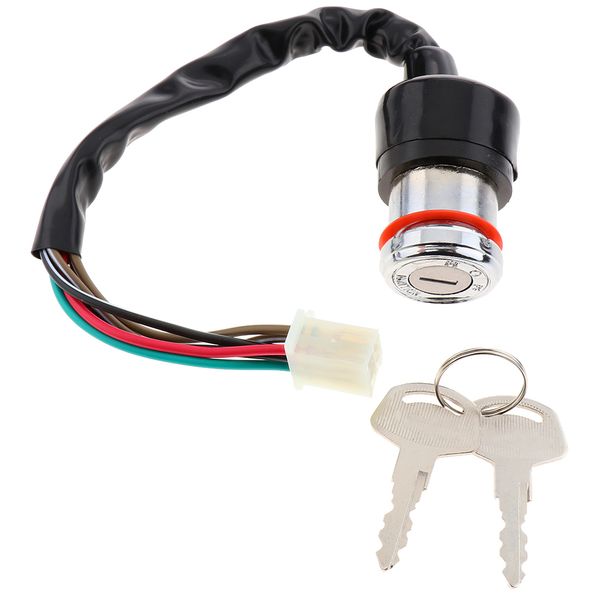 

black metal electric ignition key switch for suzuki gn 125 scooter