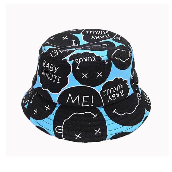 

children bucket hat outdoor for kids 2019 spring beach hat cotton boys girls letter printed fisherman cap fashion accessories