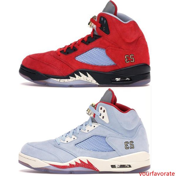 

trophy room 5s men basketball shoes 5 ice blue laney yellow inspire ducks white cement metallic black bred mens sport sneaker size 41-47