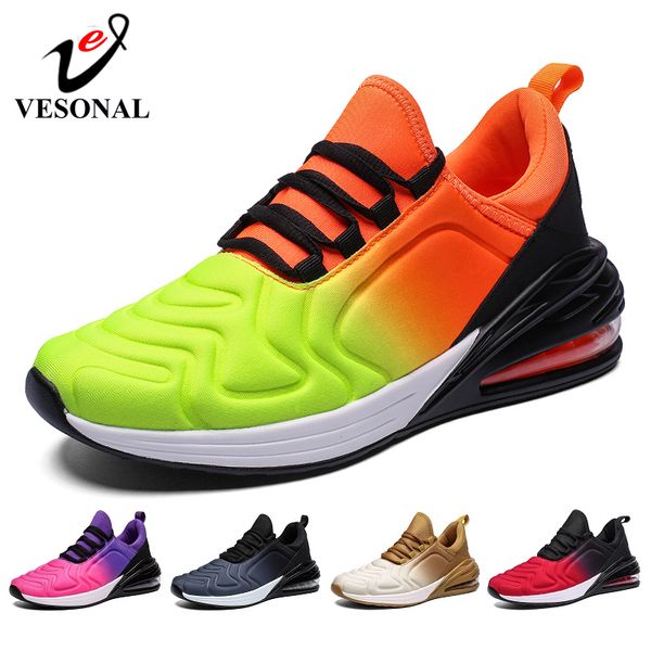 

vesonal brand 2019 fashion lycra sneakers men casual for male shoes autumn new running shoes footwear t200110, Black