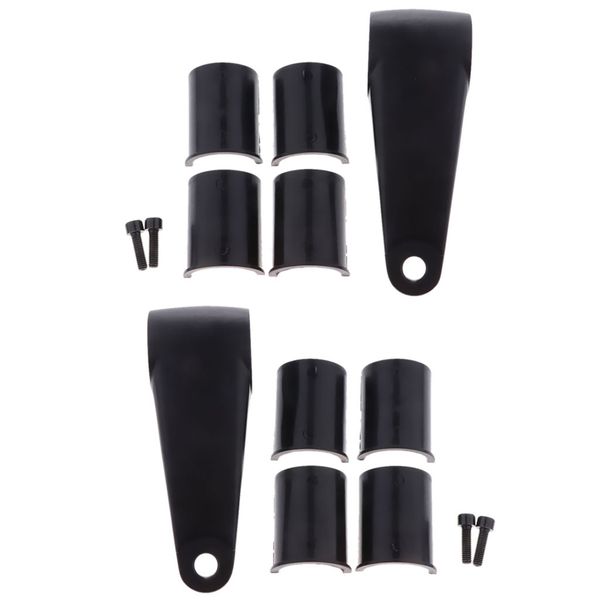 

universal motorcycle headlight fork mounting brackets kits cafe racer black