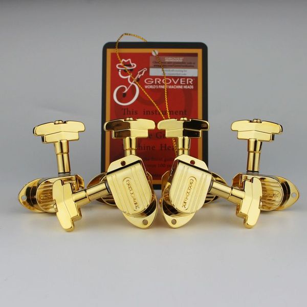 

Gold genuine grover 150g imperial 3x3 guitar tuner electric guitar machine head tuner
