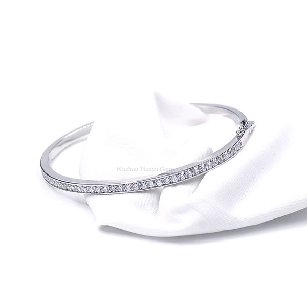 

tianyu gems 925 серебряный браслет изысканный цирконий браслет, Black