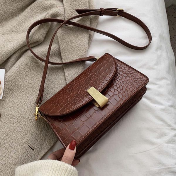 

женский аллигатор crossbody сумка для женщин 2020 кожаных сумки конструктора sling мешком главных дамы руки плеча сумки