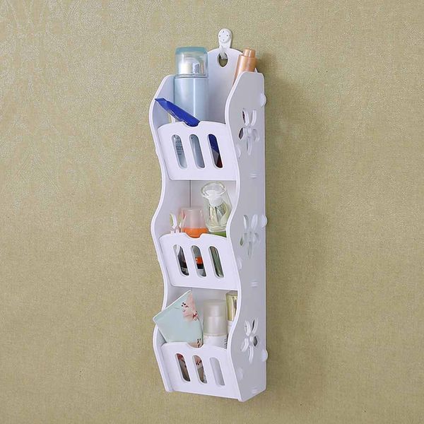 

storage rack shelf wall hanging 3 layers holder organizer for bathroom cosmetics makeup le66