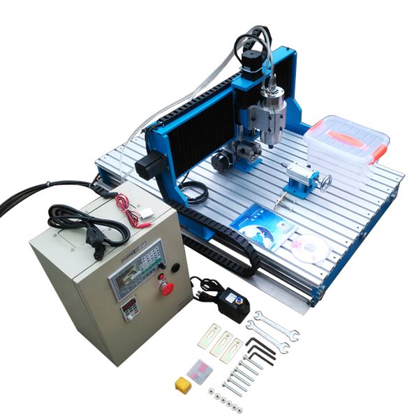 

6090 cnc router 4axis offline dsp control system engraving milling machine 2.2kw 1.5kw linear guide rail machine