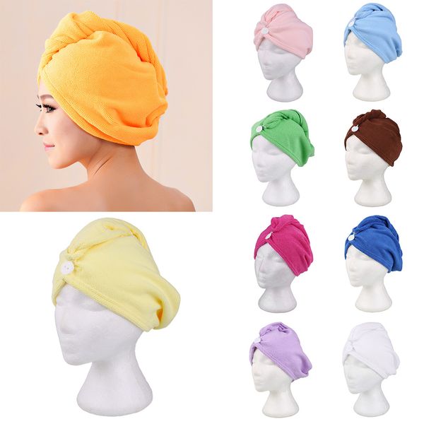 Absorbent Quick Dry Hair Towel Microfiber Fabric Magic Towels