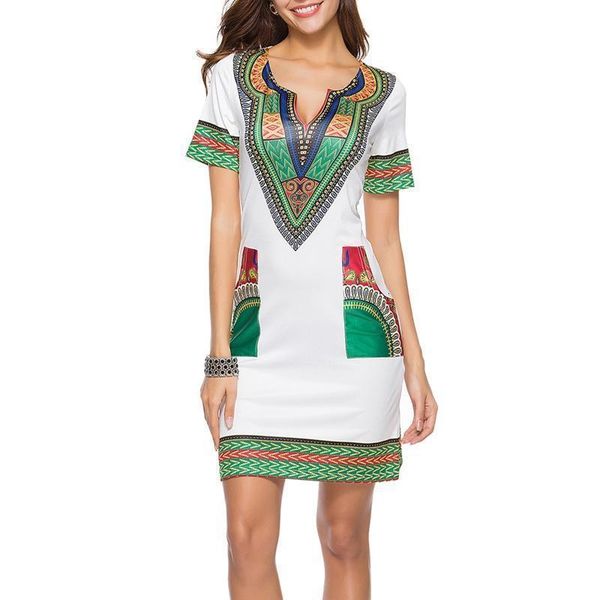

summer dress women's dress african print dress women's short mouw casual women's midi dresses plus size s -3xl, Black;gray