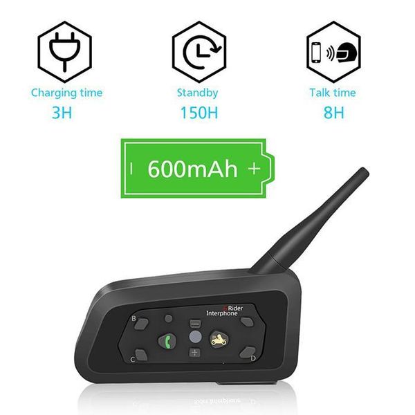 

motorcycle bluetooth helmet headsets intercom for 6 riders bt wireless intercomunicador interphone mp3 stereo moto intercom