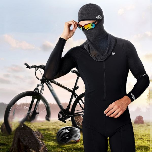 

outdoor sports dust-proof breathable bicycle ski balaclava full face mask cycling sportswear bicycle accessories, Black