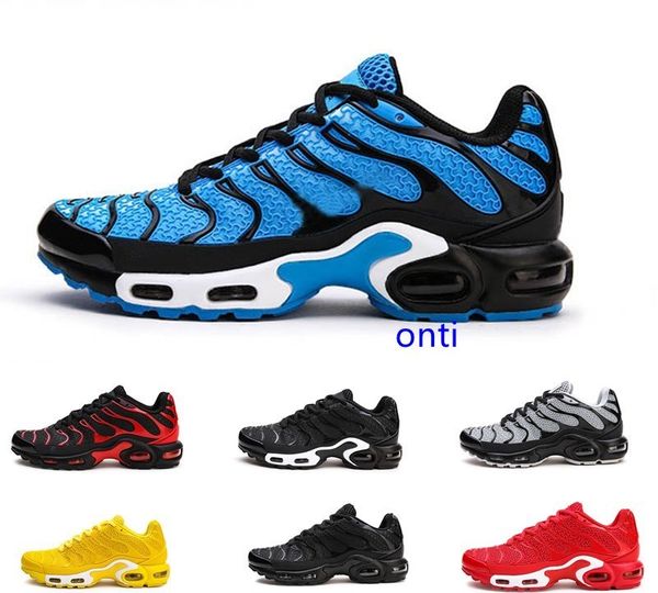 

2020 men mens plus tn outdoor running shoes red black blue white triple outdoor trainers running shoes sneakers size 40-47