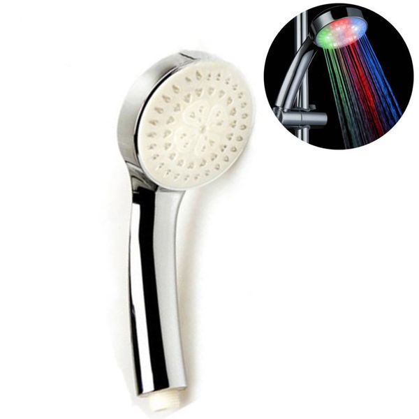 

multicolor / 3 цвета led изменение датчика температуры ванная комната ручной душ ванна кран кран головки хром полированный