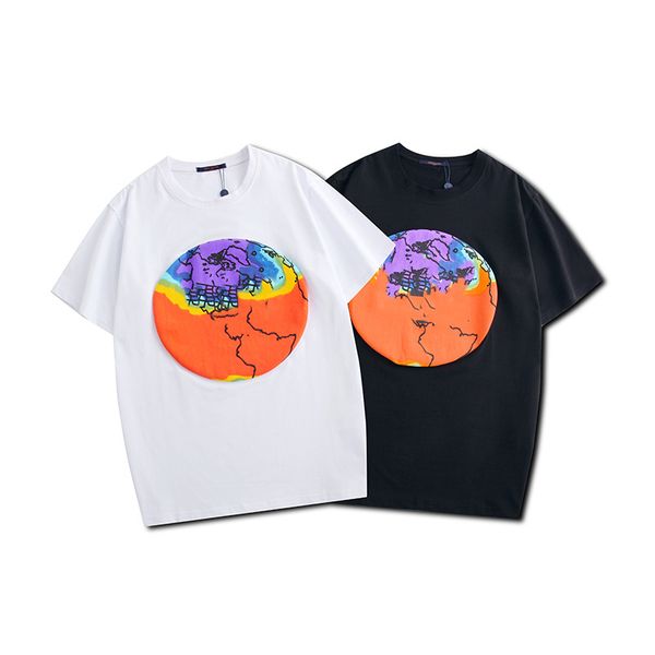 

20ss new mens designer t shirt summer casual mens loose tees letters print round neck short sleeves cotton blend luxury high s-2xl top, White;black