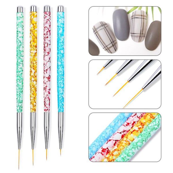 

nail pull line pen tools nail pull paint pens nail brush brushes set ultra-fine painted nails beauty tool f2431