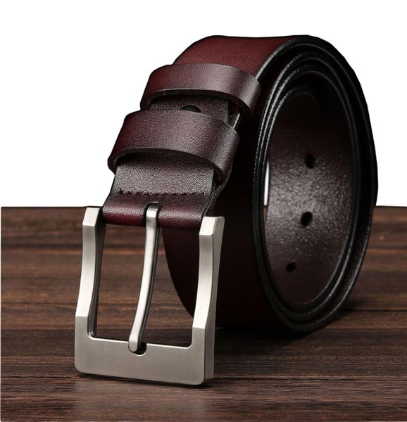 

genuine leather belt luxury designer belts men new fashion strap male jeans for man cowboy belt men, Black;brown