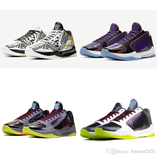 

mamba zoom 5 protro chaos mens basketball shoes 5s v lakers dark knight purple de black prelude rings designer sport trainers men sneakers