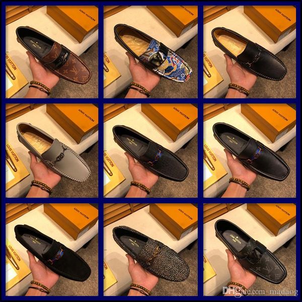 

21ff men casual shoes luxury brands 2018 split leather fashion boat shoes men italian slip on loafers moccasins zapatos hombre cqzx5, Black