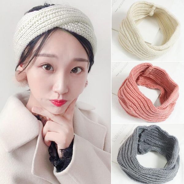 Winter Knitted Twist Headband For Women Headwear Girls Warm Ear