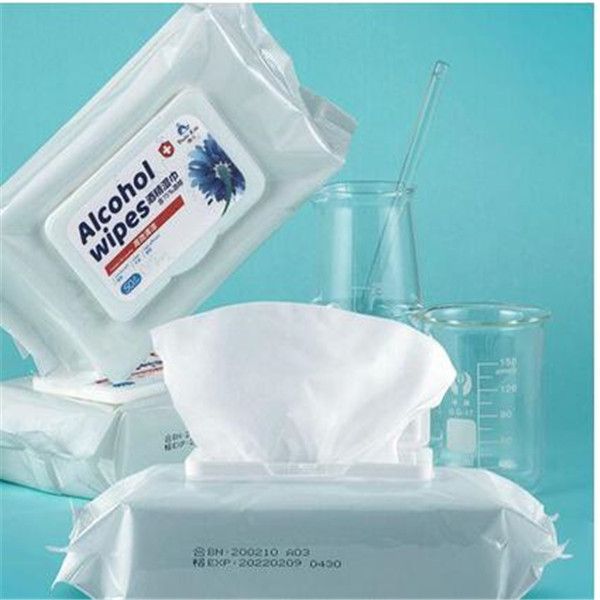 

много акций 75% дезинфицирующие салфетки disnifection хлопчатобумажный тампон 200 * 150мм влажных салфеток портативный обеззараживающим dipe