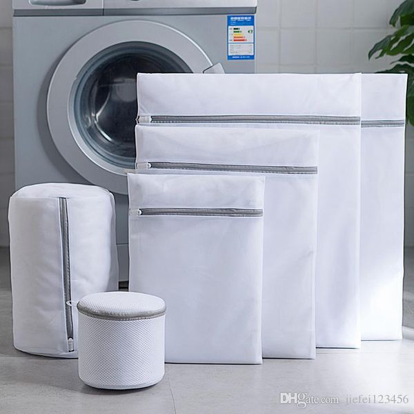 

factory direct 70 grams thick fine mesh gray laundry bag set custom japanese clothes designer wash bag travel storage bag wholesale