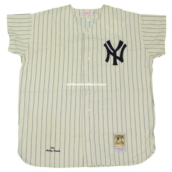 

mickey mantle new york #7 mitchell & ness retro 1961 jersey, Black;blue
