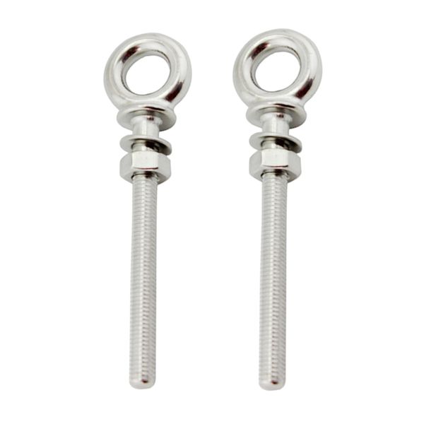 

universal stainless machine eye bolt long shank m6 * 60 + m8 * 80
