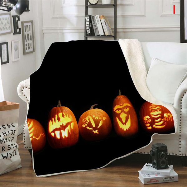 

double thick blanket 3d digital printing blanket sofa square halloween series blankets for beds winter 2020