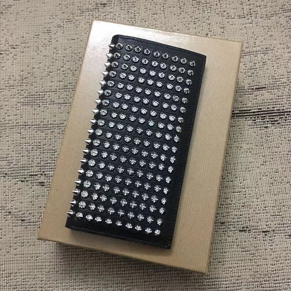 

2021 fashion clutch genuine leather wallets with box dust bag women and men purse real images bags, Red;black