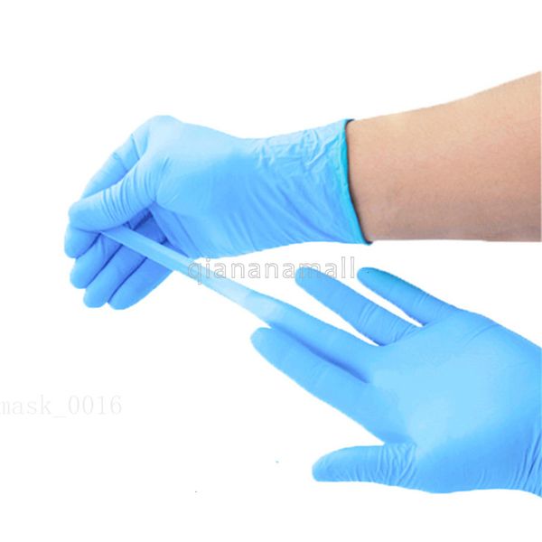 

household gloves black 100pcs disposable cleaning washing gloves nitrile laboratory nail art static gloves(m