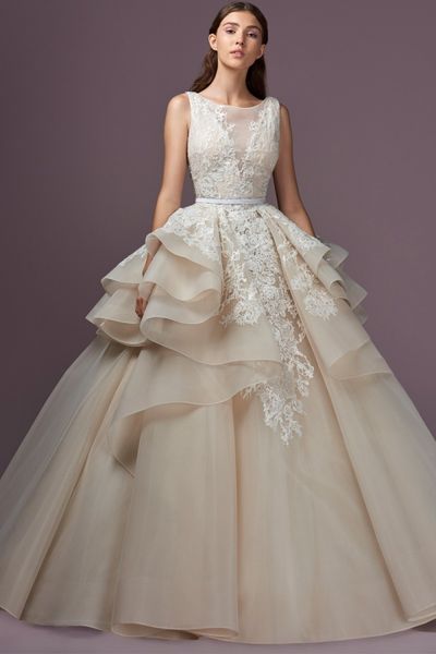 

элегантный 2019 слоновой кости свадебные платья баски кружева аппликация рукавов jewel шеи халат де mariée свадебное платье свадебные платья, White