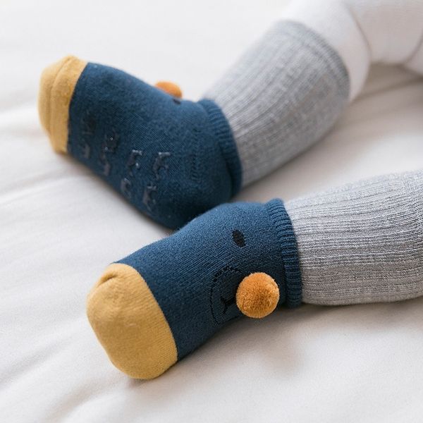 

anti slip baby socks rubbers baby girl&boy newborn socks new solid color infant toddler cotton baby sokken 0~3y kids soft, Pink;yellow