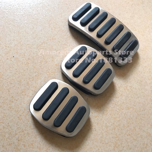 

ttcr-ii clutch brake gas accelerator car pedal pad plate for s40 v40 c30 mt stainless steel styling drilling