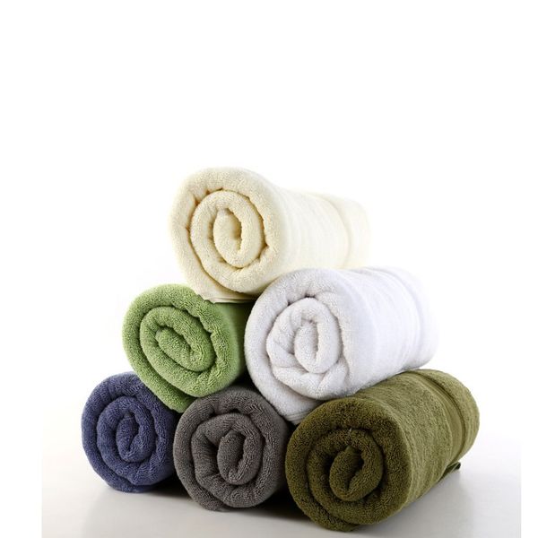 

650g 70*140cm cotton bath towel thick plain bath towel supermarket l