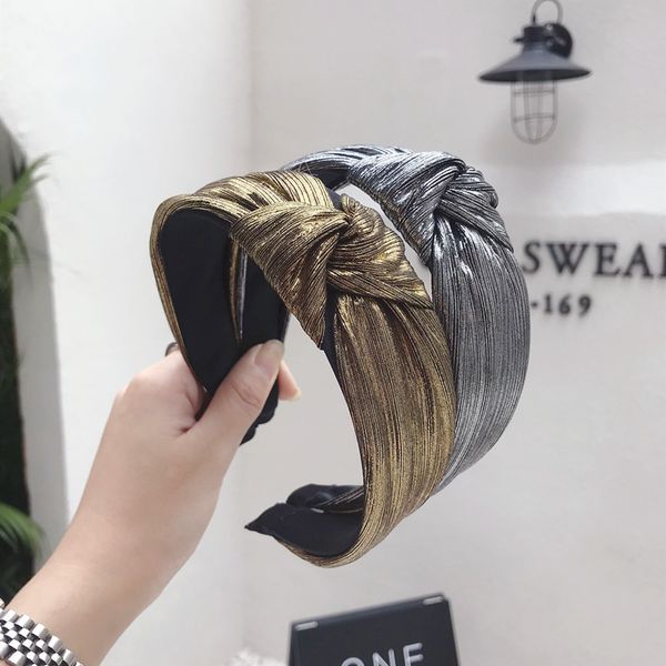 

hair accessories vintage bohemian leather glitter knot headband knotted hairband